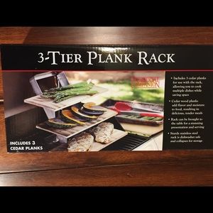 2 boxes of 3 Tier Plank Racks for a grill. New.